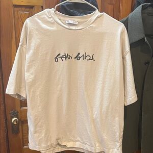 Zara Cream Graphic Tee